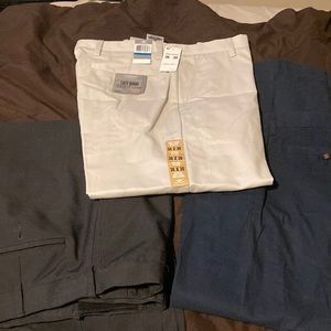 3 pair of khakis